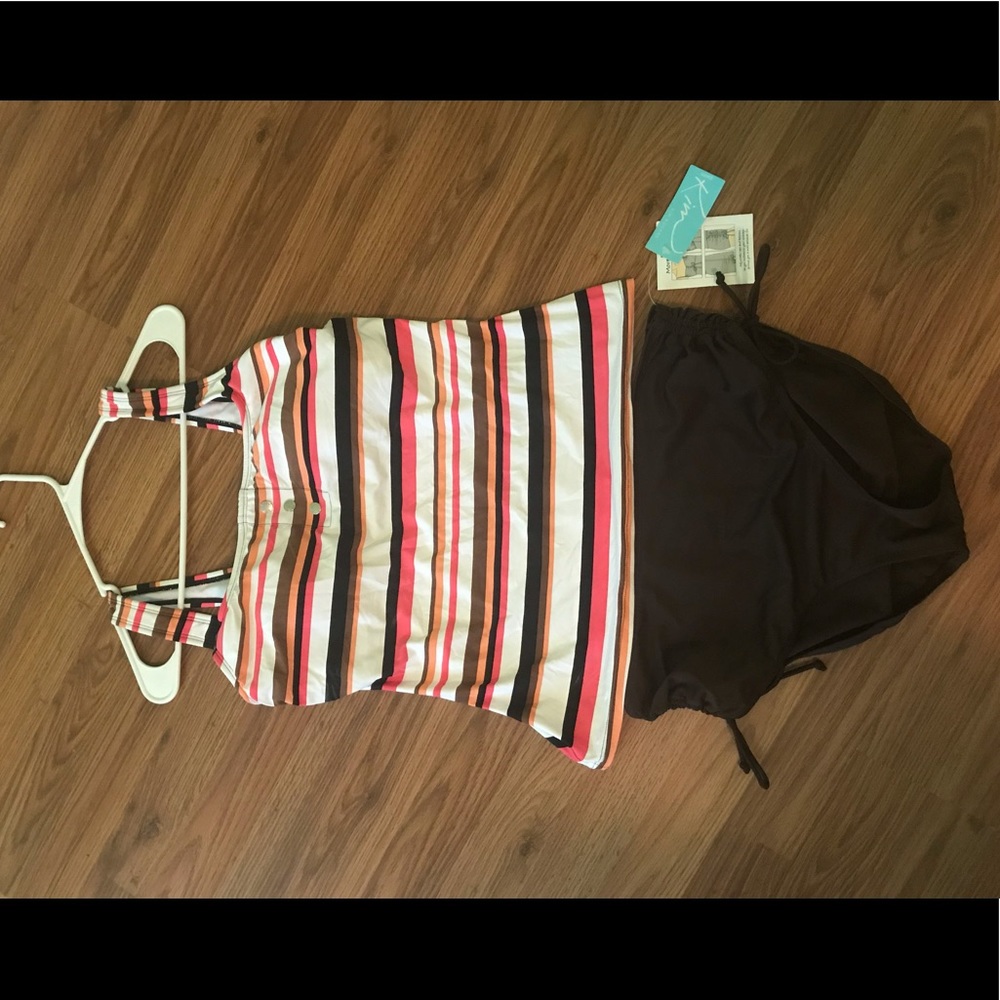 Beach house swim top and Kim Rogers bottoms.